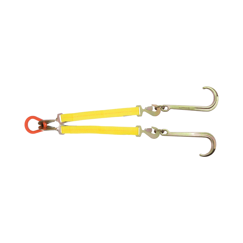 Ratcheting J-Hook Fixační V-Strap Design RTJ Vícebodový hák pro použití odtahového vozu