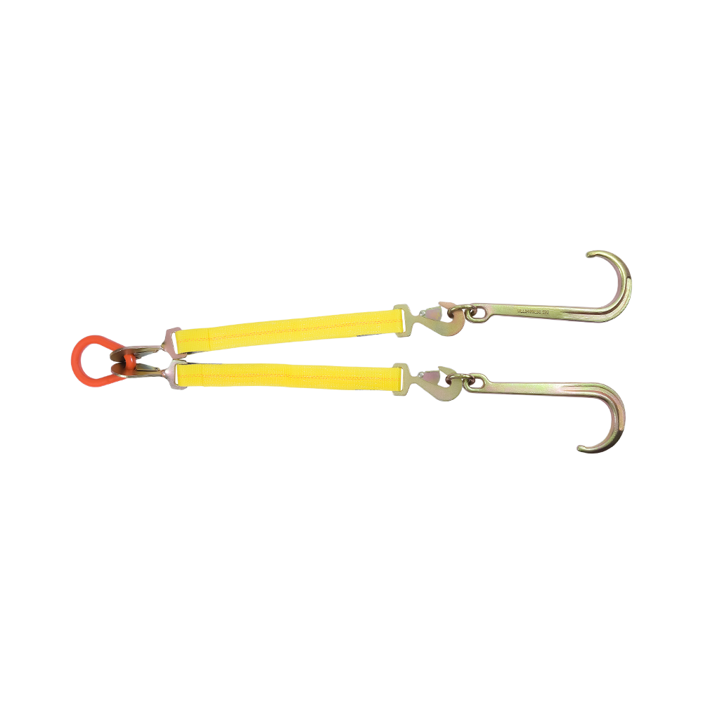 Ratcheting J-Hook Fixační V-Strap Design RTJ Vícebodový hák pro použití odtahového vozu