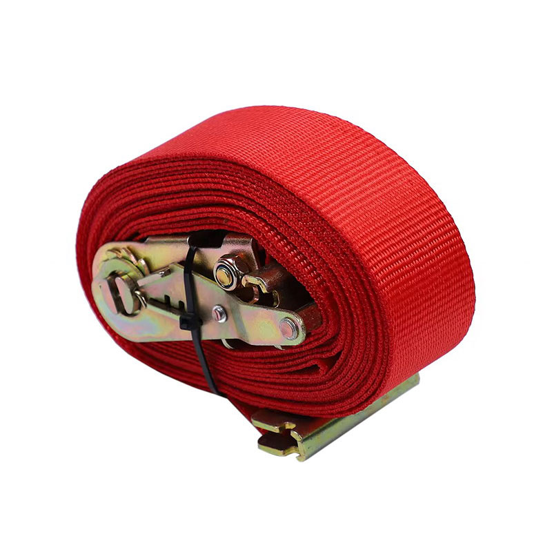 Červený řemínek s ráčnou E-Track 2'' X 12'