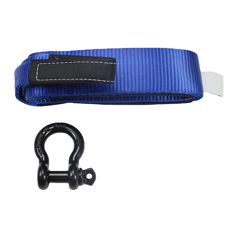 Tažné popruhy D Shackle Blue